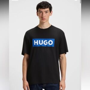 HUGO BOSS BLUE-LOGO T-SHIRT IN COTTON JERSEY
| Regular fit | Color: Black XL